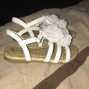 Toddler white sandals